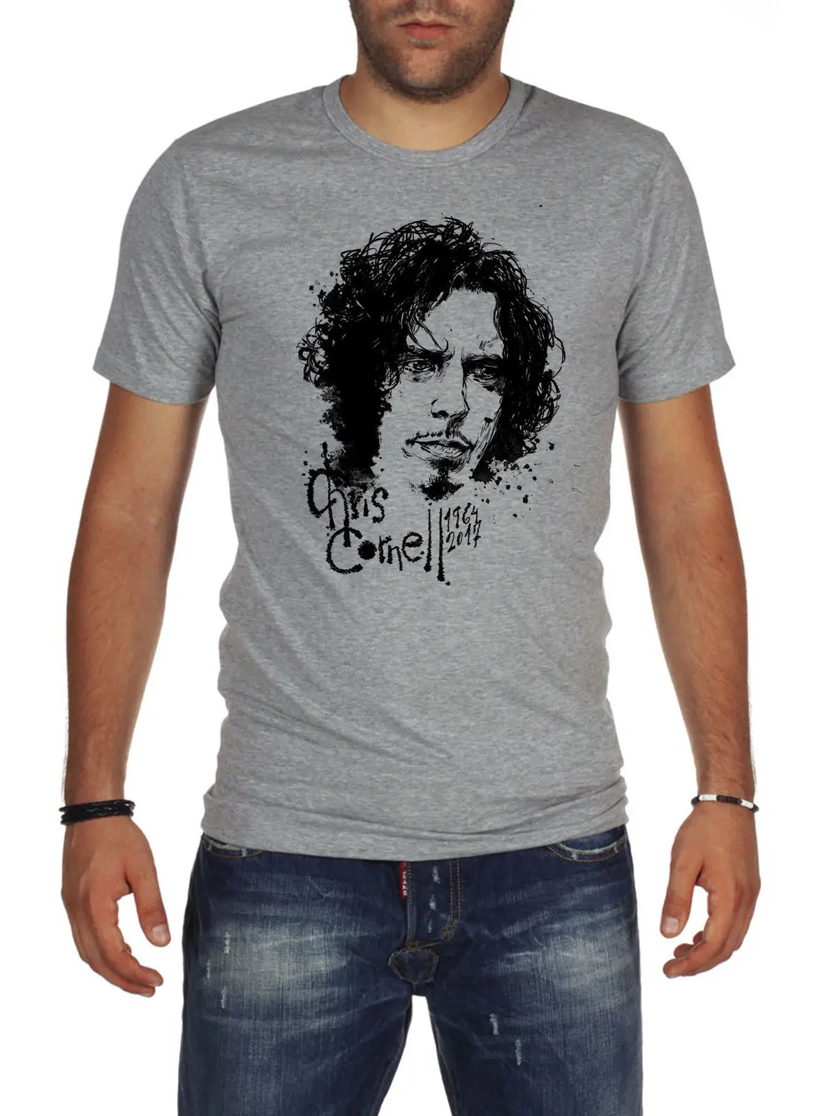 Музыка Soundgarden Audioslave Крис Корнелл дань футболка M164 новый короткий рукав круглый