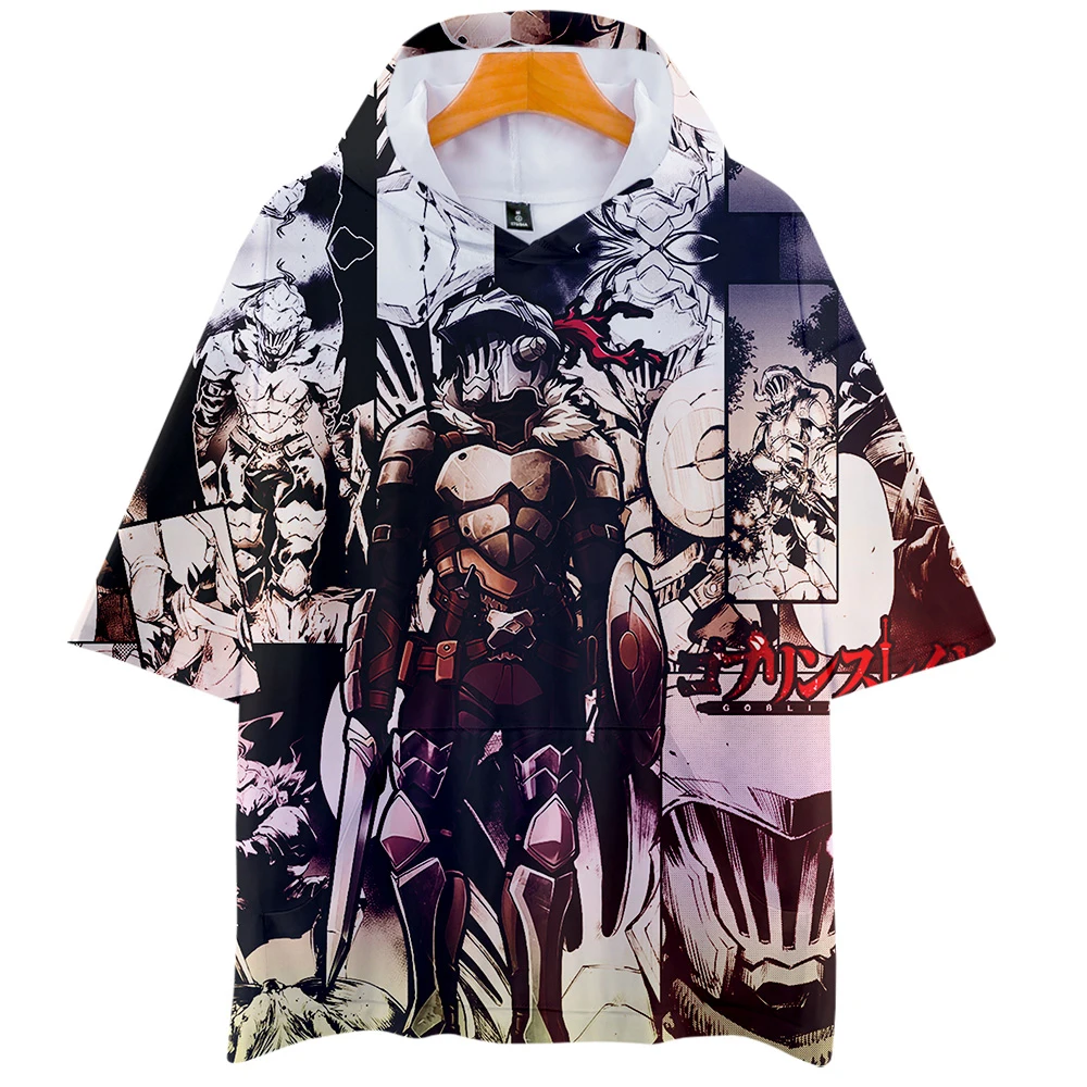 Goblin Slayer/Одежда толстовка Лидер продаж футболка с короткими рукавами и капюшоном