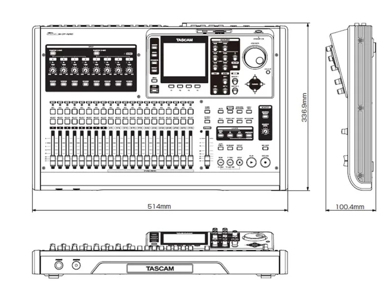 TASCAM DP-32SD 32 трека аудио цифровой рекордер мастер-лента производство смешанные-вниз эффекты запись смеситель Группа Свадебная запись