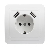 usb wall socket charger free shipping double usb port 5v 2a usb wall outlet high quality white color lb 02
