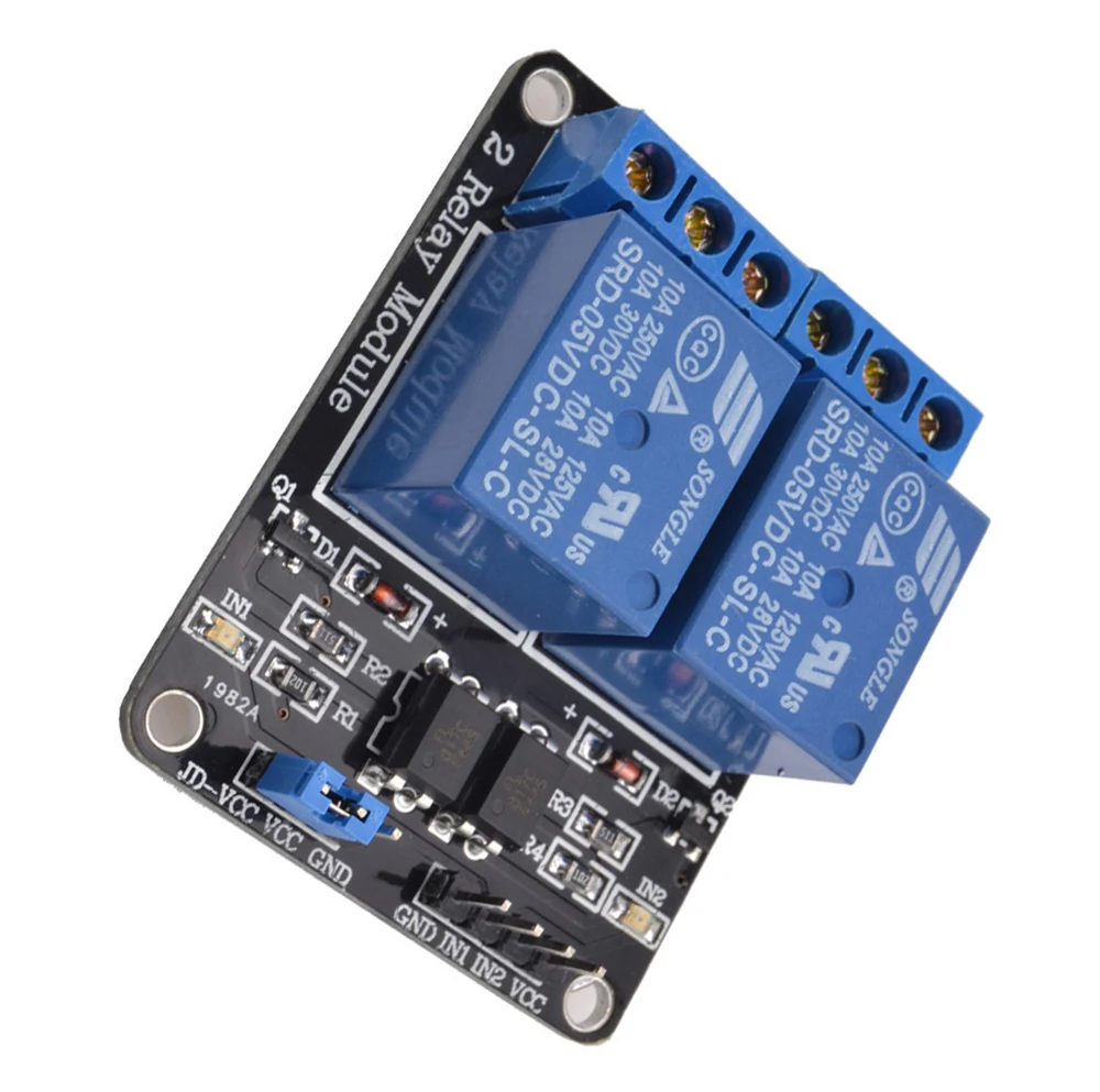 5 в 2-канальный релейный модуль PIC ARM DSP AVR Electronic 2-сторонняя флейта |