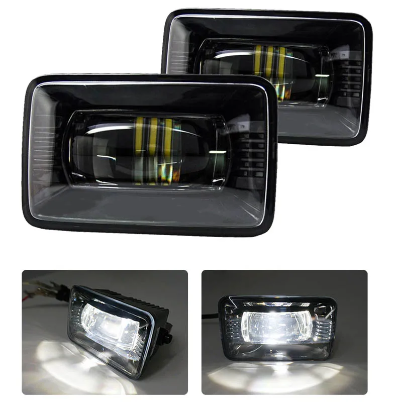 1 пара для Ford F 150 2015 2018 прямоугольные Противотуманные фары 6000K Ближний/Дальний
