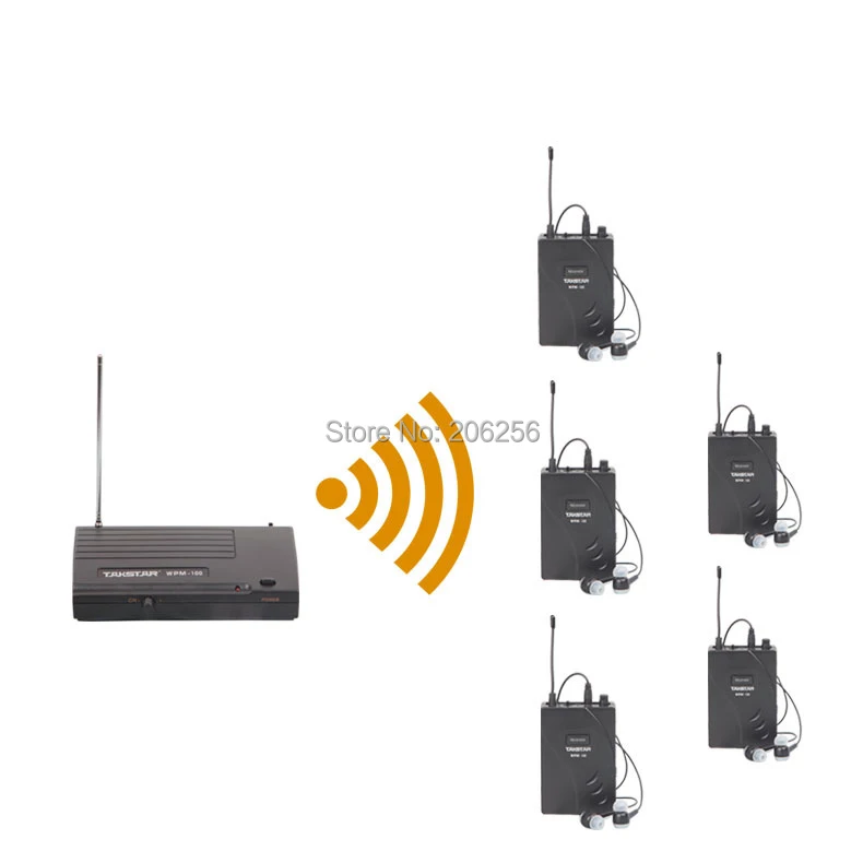 Улучшенная беспроводная система контроля Takstar wpm 100/ wpm100 UHF Stage беспроводные