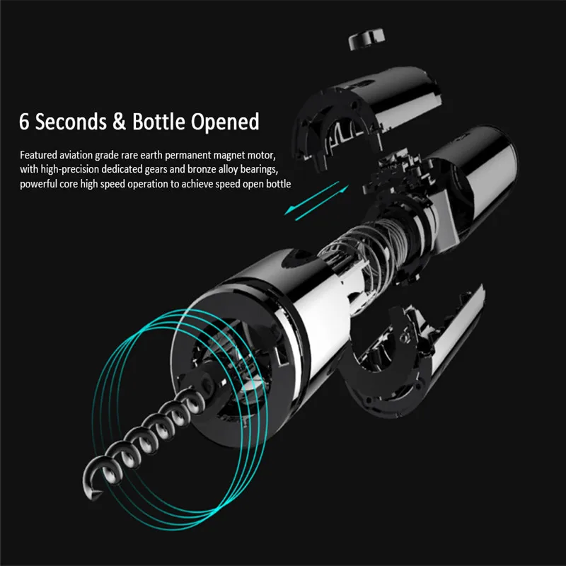 

Xiaomi mijia creative Wine Electric Bottle Opener Automatic Wine Bottle Opener Electric Corkscrew With Foil Cutter Cork Out Tool