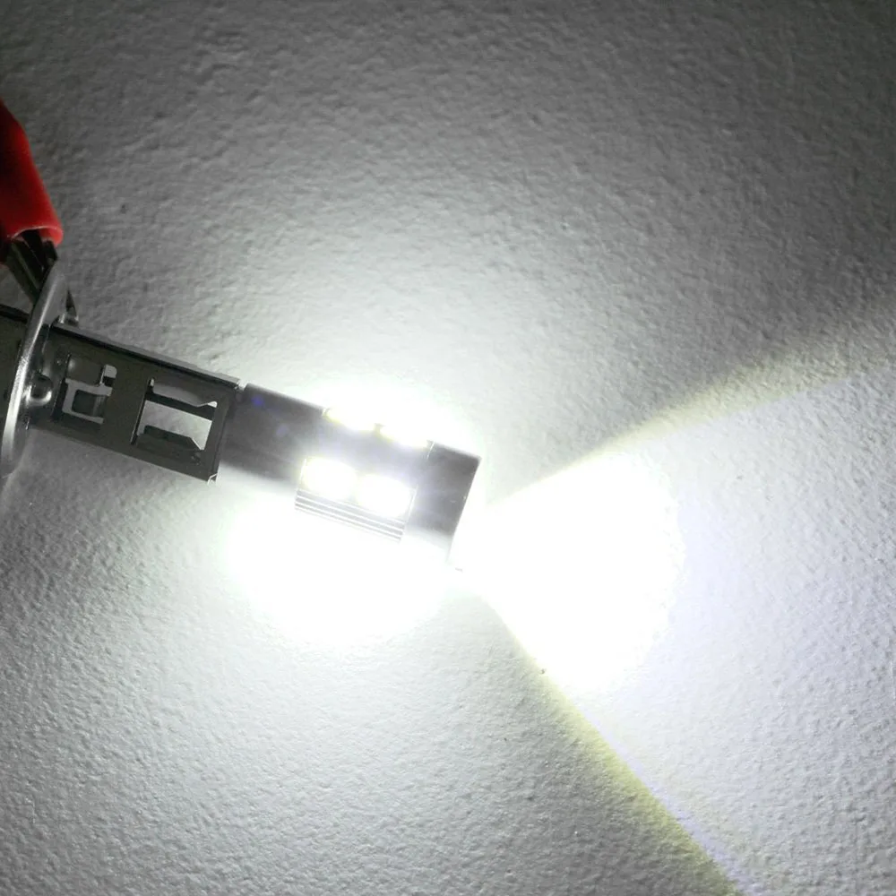 Yushuangyi 10 шт. H1 H3 светодиодные противотуманные лампы высокой мощности 5630 SMD