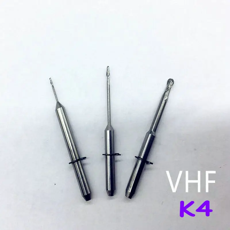 3pcs VHF K4 CAD/CAM milling machine PMMA zirconia blocks compatible High Quality Dental Milling Burs