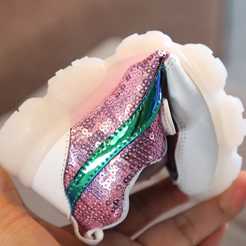 Kids Shoes Luminous Sneakers Led Girls Baby Children Breathable Casual Boys Sport Footwear Tenis Infantil | Детская одежда и обувь