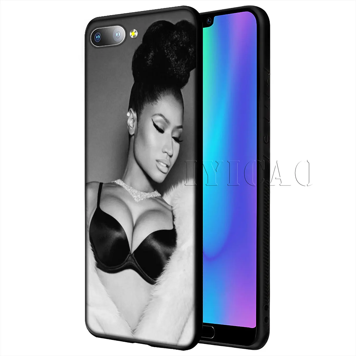 Мягкий силиконовый чехол для телефона IYICAO Rap singer Nicki Minaj Huawei Y9 Y7 Y6 Prime 2019 Honor 20 8C 8X8 9