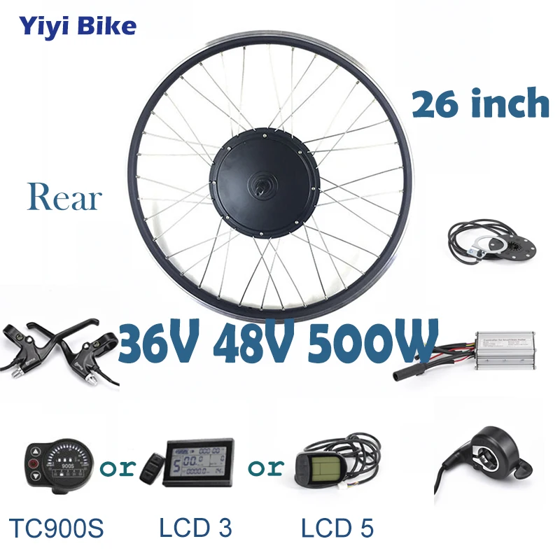 36 В в 48 500 Вт 26 дюймов bicicleta electrica DC бесщеточный двигатель контроллер электрический