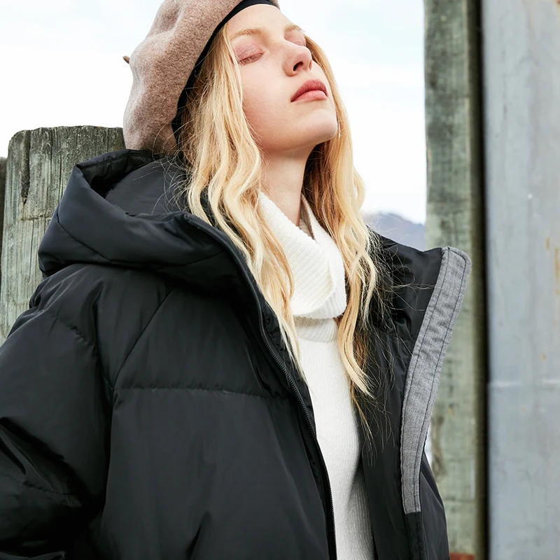 Vero Moda пуховик пуховик женский женский парка женская зимняя куртка для женщин длинный пуховик с капюшоном | 318412527