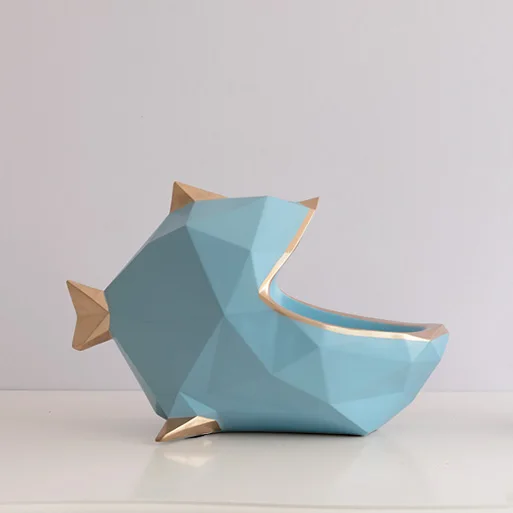 Аксессуары для домашнего декора 3D статуэтка рыбы коробка хранения украшение