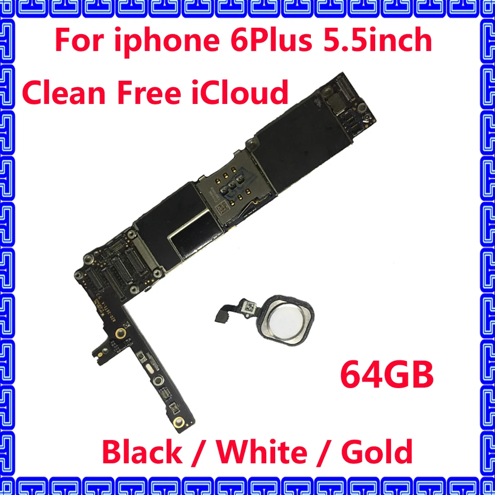 Бесплатная iClolud 64 Гб разблокированная материнская плата IOS для iphone 6 Plus