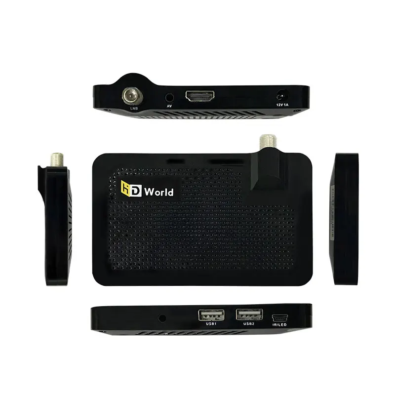 HD World H6 спутниковый ТВ приемник DVB-S/S2 Бесплатный пожизненный декодер поддержка 1080P Youtube 1000+ платные ТВ каналы и VOD pk v8s plus