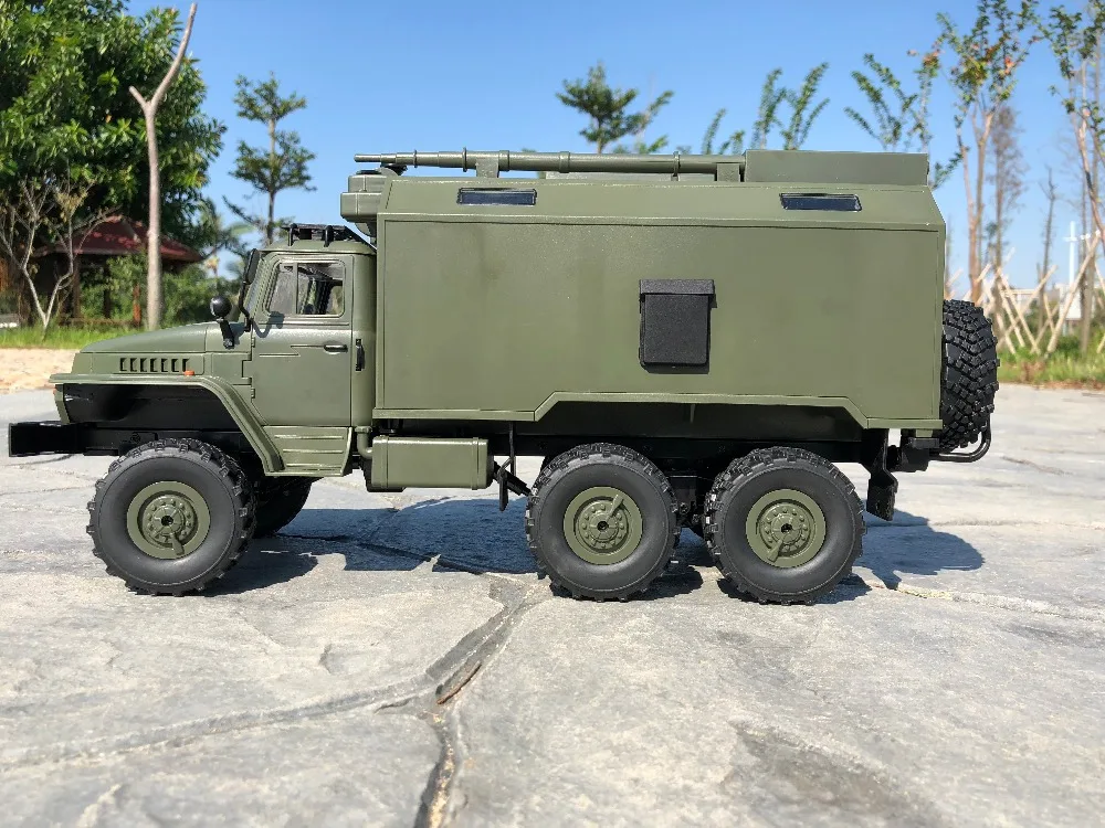 B36 WPL RC грузовик Урал 1/16 2,4G 6WD пульт дистанционного управления Военный Грузовик Рок Гусеничный автомобиль Хобби Игрушки для мальчиков Рождественский подарок игрушки