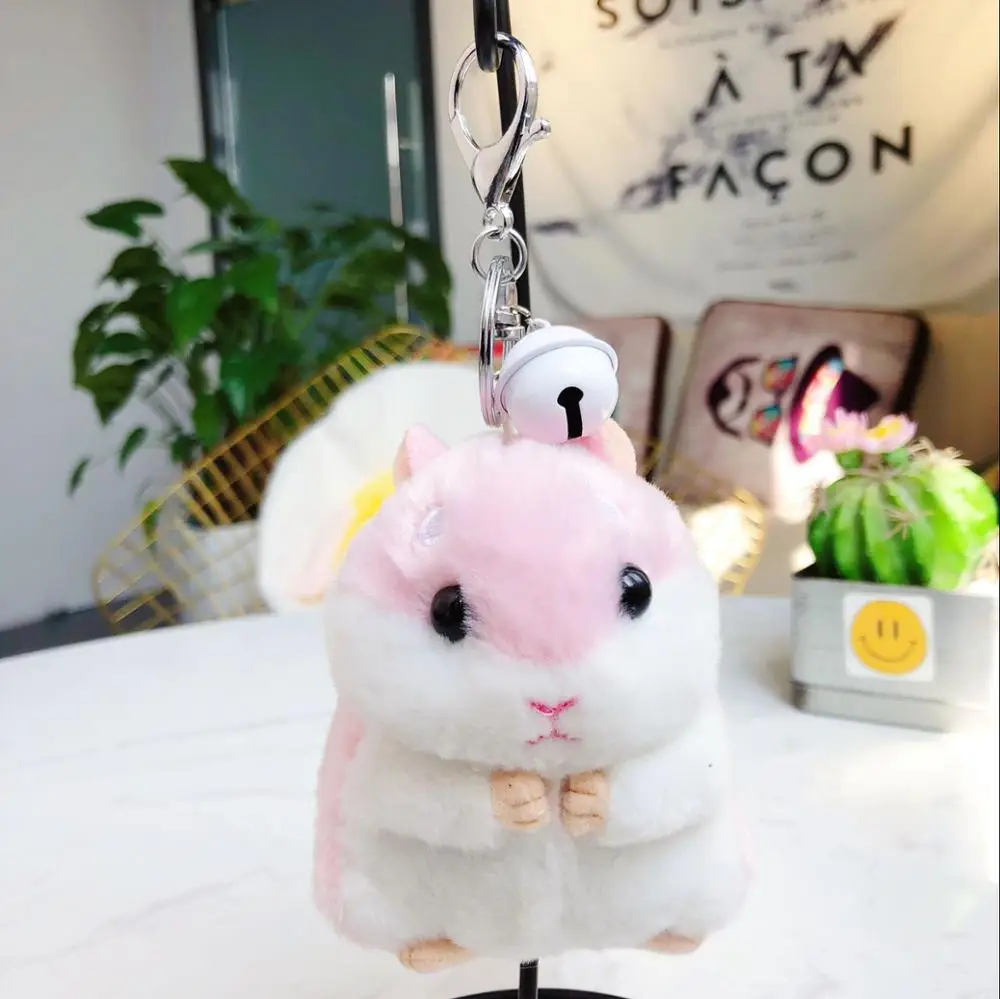 Kawaii милый хомяк плюшевый брелок игрушка мультяшное животное маленькая кукла