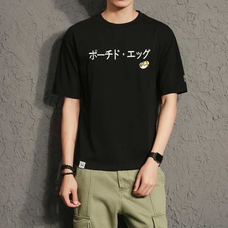 Однотонные мужские хлопок короткий рукав Фитнес Футболка Большой размер