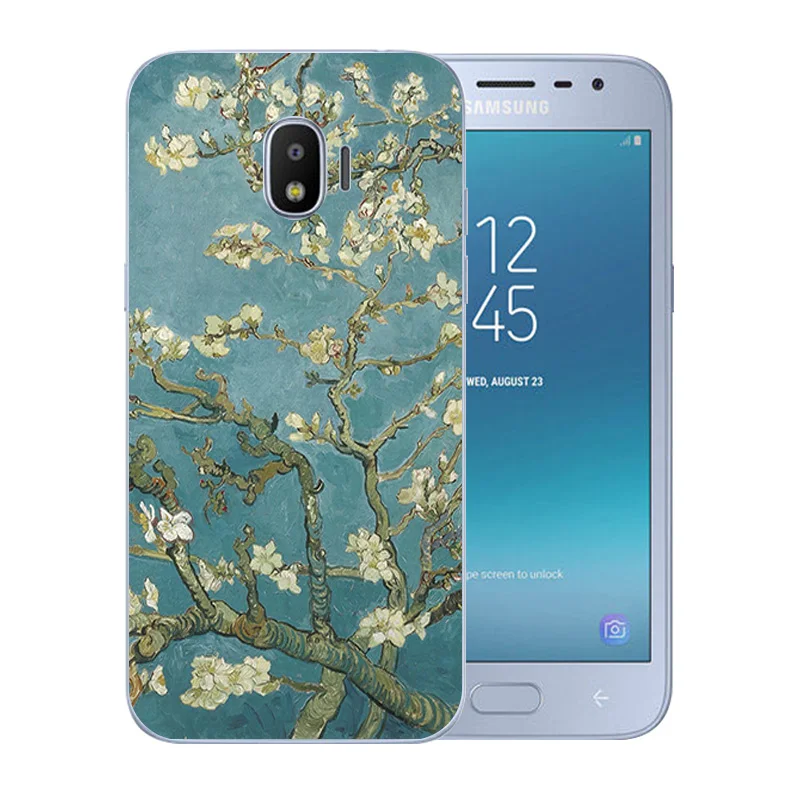 Прозрачные чехлы из ТПУ для Samsung Galaxy J2 Pro 2018/SM-J250F силиконовый чехол с рисунком Ван