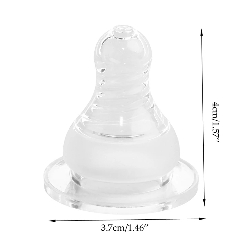 Baby Silicone Standard Neck Soft Teats Cross Hole Natural Flow Nipples | Мать и ребенок