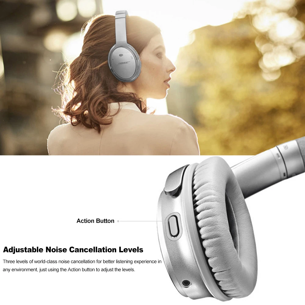 Bose беспроводные Bluetooth наушники quietkomento 35 II ANC над головой бас гарнитуры акустические шумоподавления наушники с микрофоном