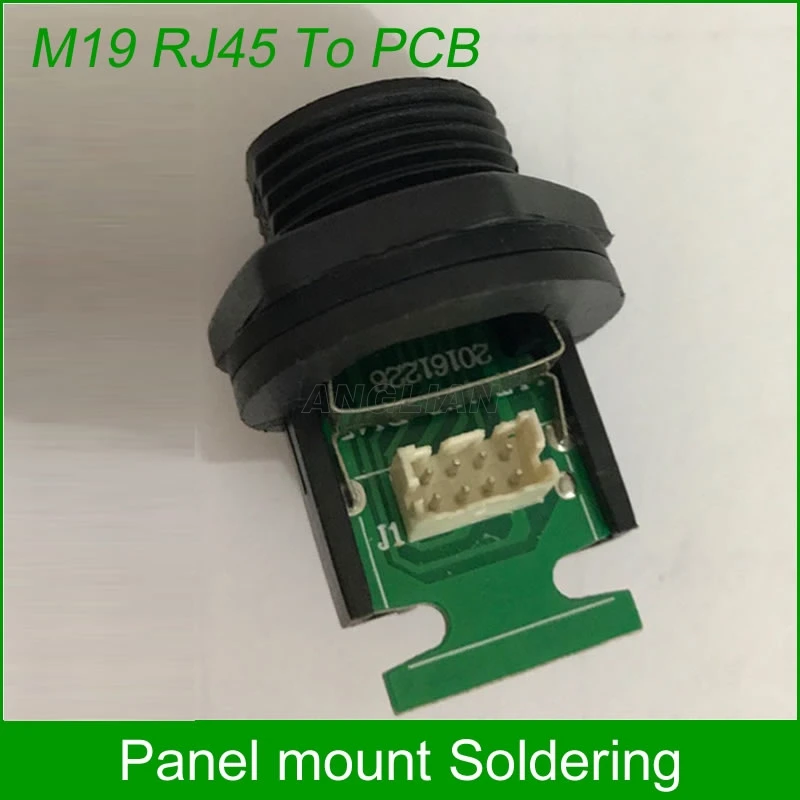 Разъем для печатной платы M19 RJ45 разъем подключения к сетевому Интерфейсу Ethernet с