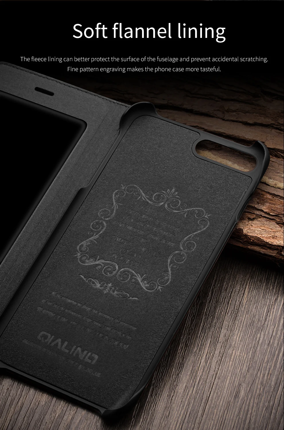 QIALINO чехол для телефона из натуральной кожи для Apple iPhone 7/8 плюс Бизнес Стиль Тонкий флип чехол для iPhone 7/8 для 4,7/5,5 дюймов