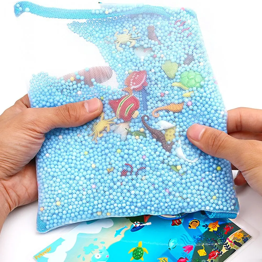 Поиск и поиск сенсорной поисковой сумки 42 морские животные игры игрушки Дети