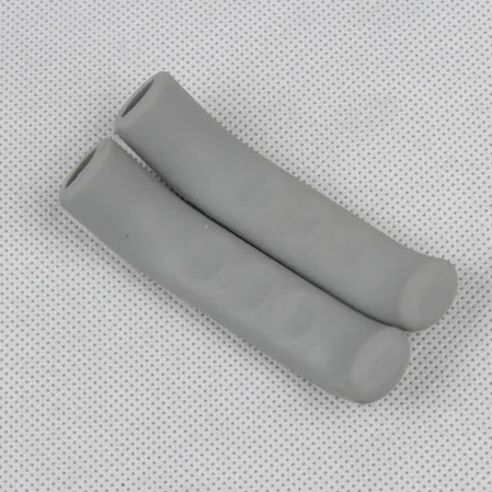 gray MTB горная дорога складные фиксированные шестерни велосипед V тормозные ручные рычаги силикатный защитный гель чулки с силиконовй резинкой крышка велосипедные части - Цвет: gray