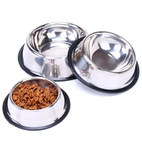 hot sale new arrival pet product stainless steel dog bowl nonslip dog cat drinking water dispenser feeder pet food bowl wholesal