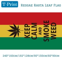 reggae rasta leaf polyester wall sticker flower hanging flag for bar party music festival tattoo shop decoration