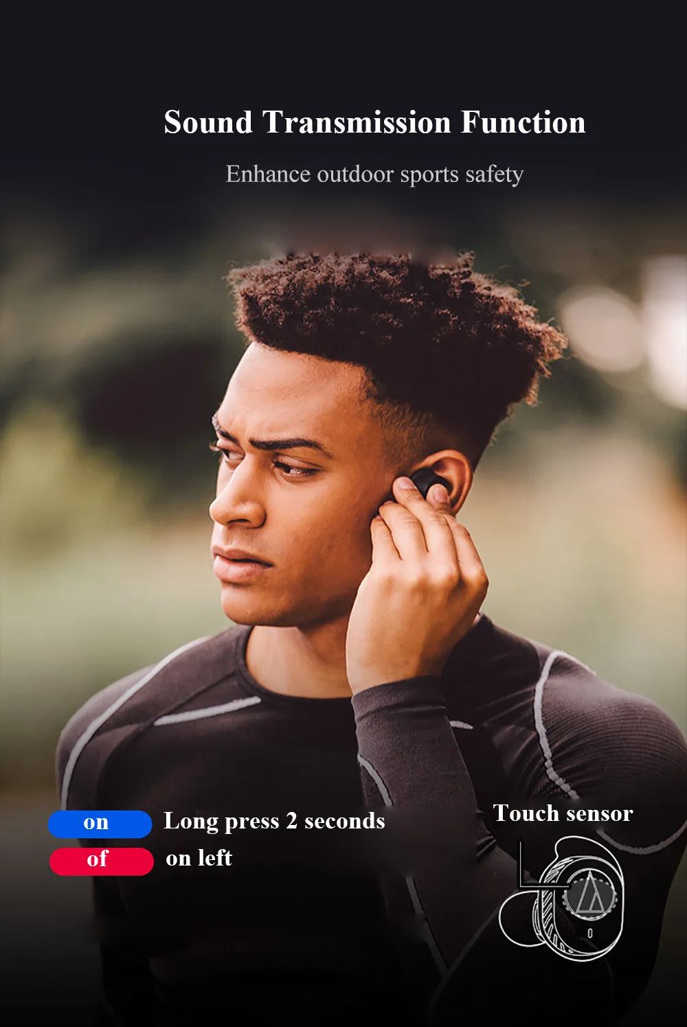 Оригинальные беспроводные наушники Audio-Technica ATH-SPORT7TW, Bluetooth 5,0, IPX5, водонепроницаемые спортивные наушники-вкладыши