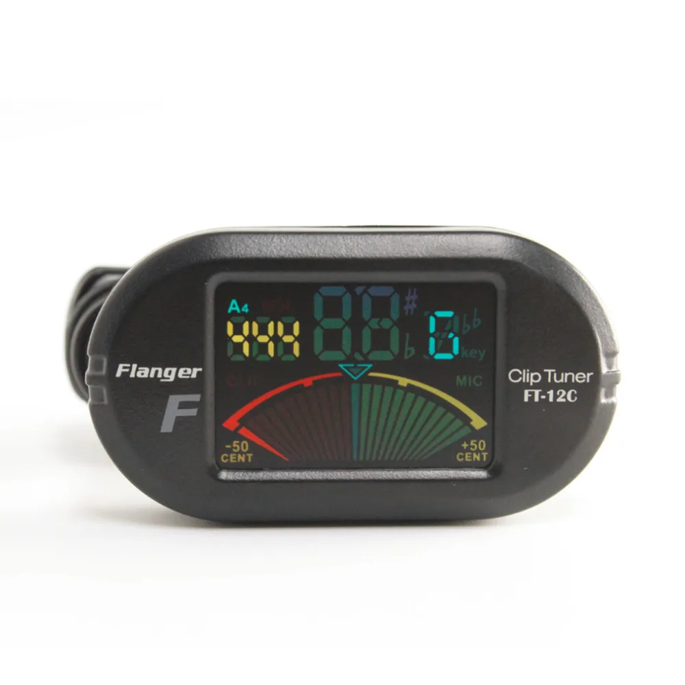 

FT-12C Portable Digital Guitar Tuner Color Screen Guitar Tuner With Clip On Design For Chromatic Guitar Bass Ukulele Violin