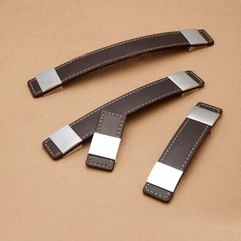 10 шт. европейские ручки для шкафов с кожаными ящиками | Обустройство дома