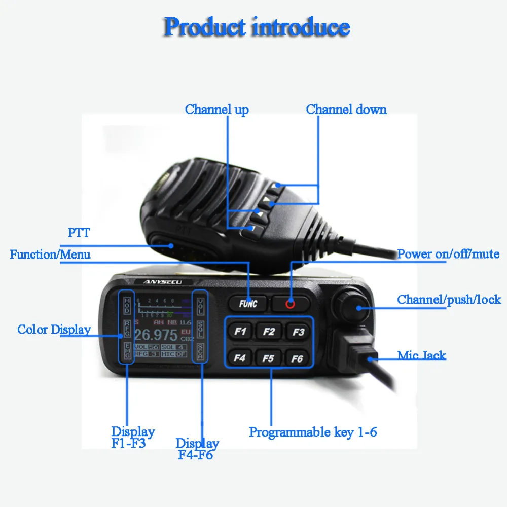 Новинка Си Би би радио 26 965 27 405 МГц AM/FM Citizen brand lisence free короткое CB 27|Рации| |