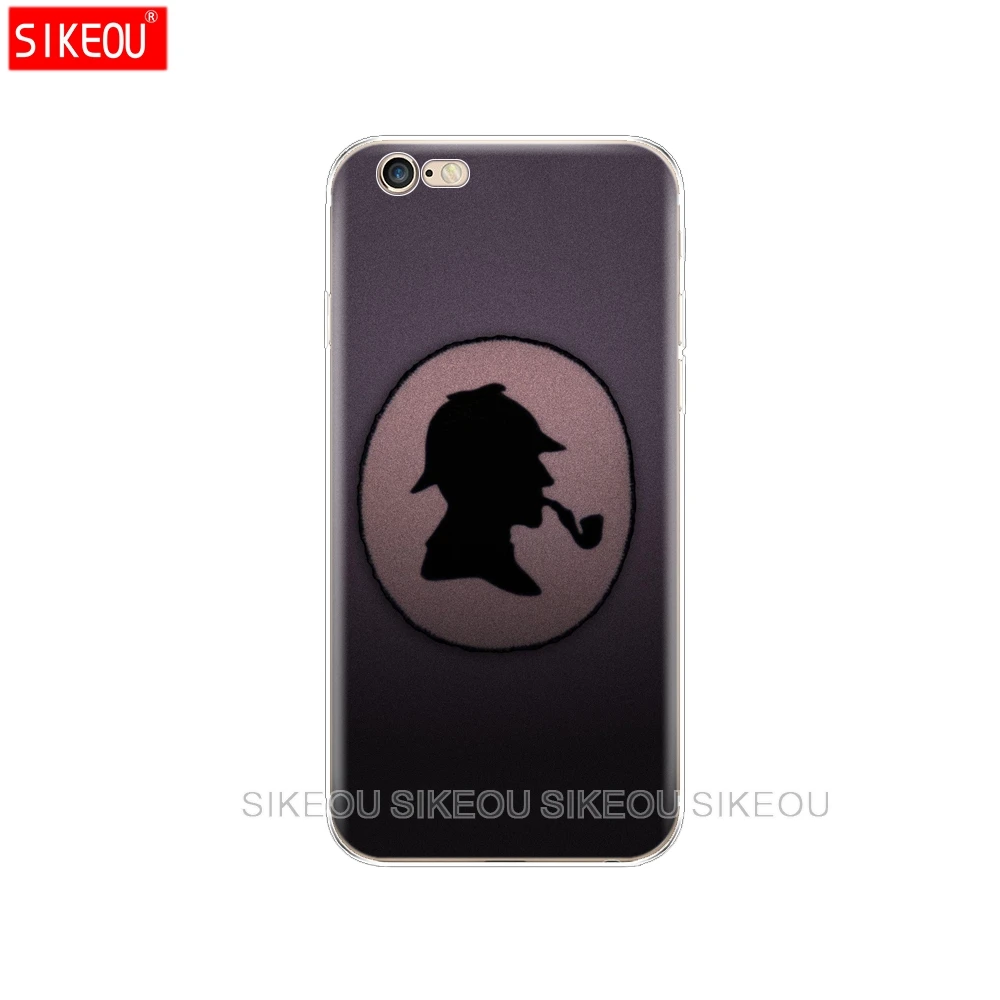 Силиконовый чехол для телефона Iphone 6X8 7 6s 5 5S SE Plus 10 XR XS Max чехол Шерлок Холмс Шерлок