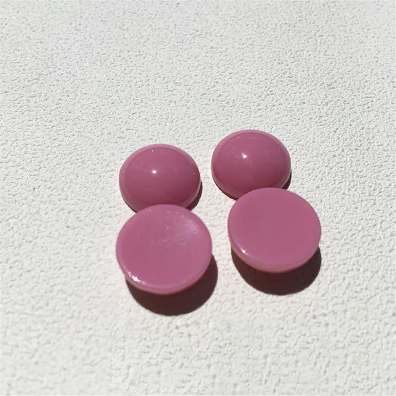 20pcs 14mm Glass Cabochon Tray Resin Charm Findings DIY Handmade Stud Earrings Ear Drops Patch For Jewelry Bead Accessory C250 | Украшения