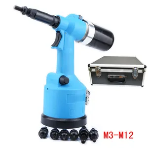 Полностью автоматическая заклепка M3M4M5M6M8M10M12, пневматическая клепальная гайка, пневматическая гидравлическая вытяжная крышка, пистолет, автоматическая заклепка, гайка, пневматический инструмент