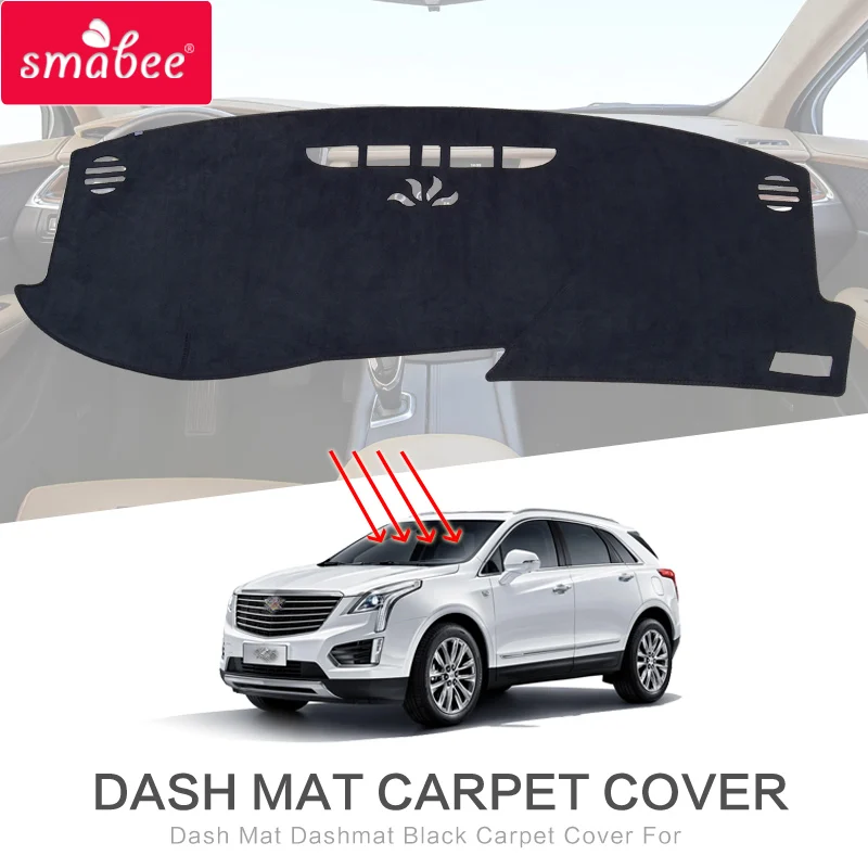 Smabee для CADILLAC XT5 тире коврик покрытие для приборной панели черный ковер приборной панели автомобиля солнцезащитный, изоляционный экран