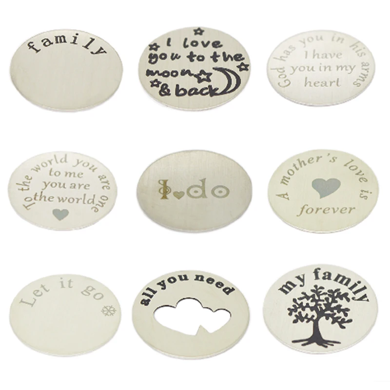 Нержавеющая сталь 22 мм 10 шт плавающая подвесная тарелка для 30 стеклянные