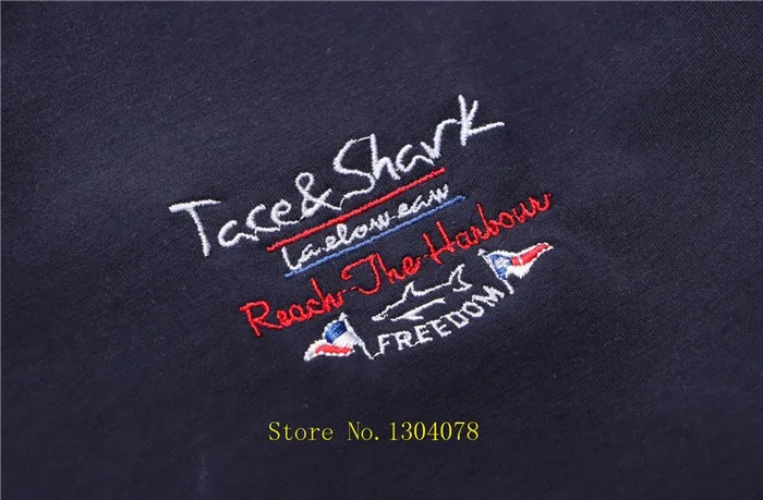 Tace& Shark, рубашки поло, hombre, лето, Мужская рубашка поло с 3D надписью, вышивка, одноцветная, короткий рукав, camisa, Повседневная рубашка, 3XL