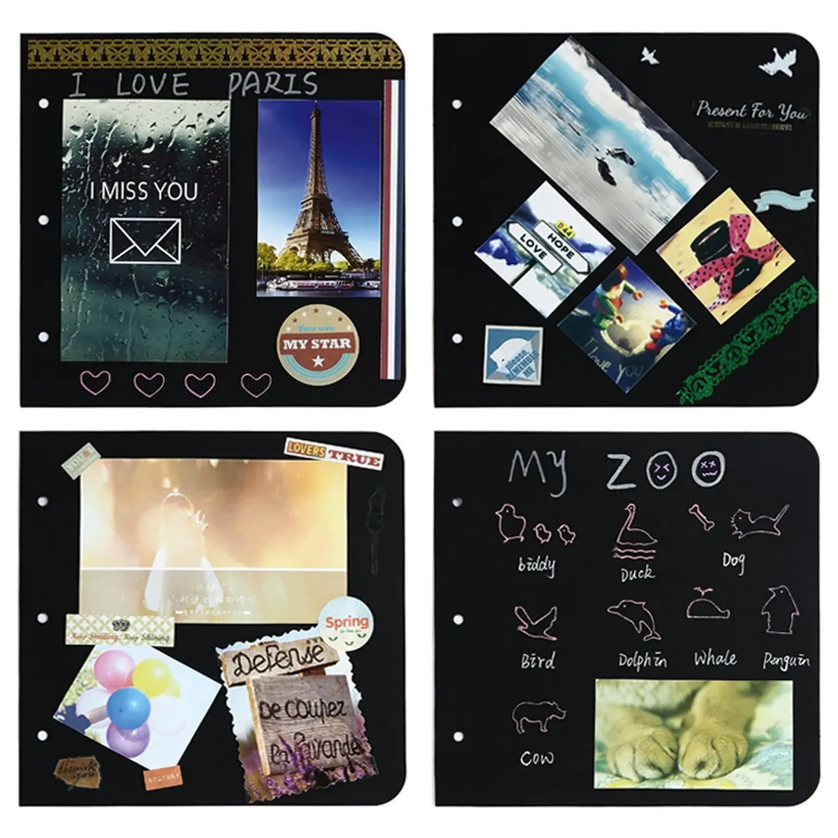 Фламинго скрап-альбом Винтаж Эскиз Обложки для отдыха Скрапбукинг DIY Фотоальбом