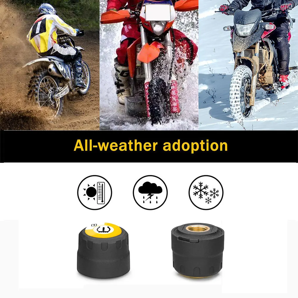 TPMS Мотоцикл Авто TPMS 2 Внешний датчик s для Android IOS tpms датчик давления в шинах Система мониторинга tmps давление в шинах