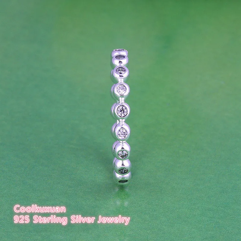 Spring New Collection Authentic 925 Sterling-Silver-Jewelry For Eternity Rings Women Men Clear CZ Silver Ring Jewelry | Украшения и