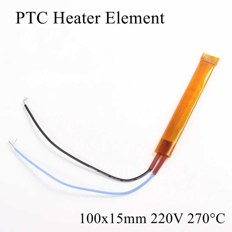 100x21 мм 12 В 80 градусов Цельсия Алюминиевый PTC нагревательный элемент постоянный термостат термистор воздушный Датчик нагрева оболочки 100*21 мм