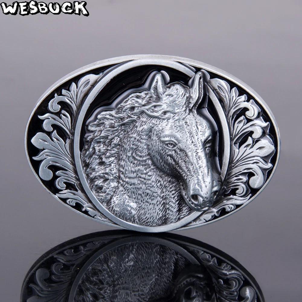 5 PCS MOQ WesBuck бренд лошадь металлические пряжки ремня с классными клепками в виде