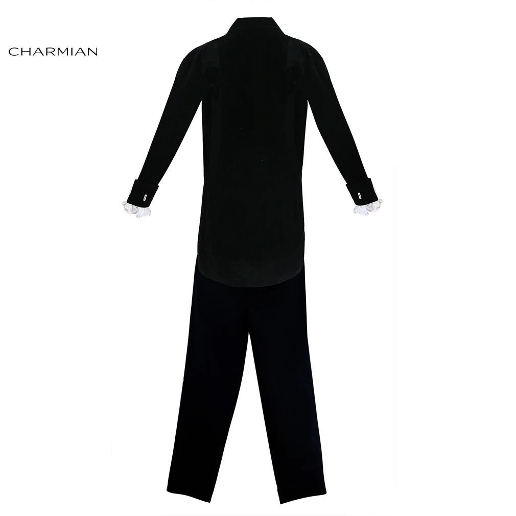 Charmian Deluxe мужской костюм пирата на Хеллоуин взрослый черный капитан пират косплей