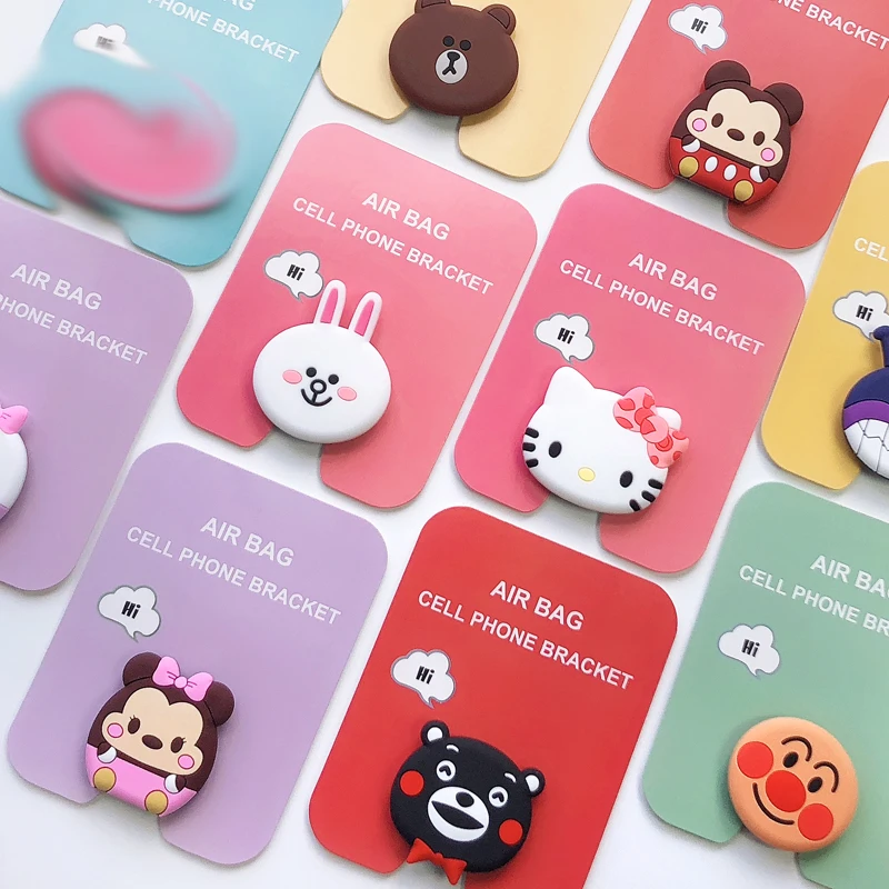 Мультяшный телескопический держатель для смартфона Coony bear подставка iPhone Samsung