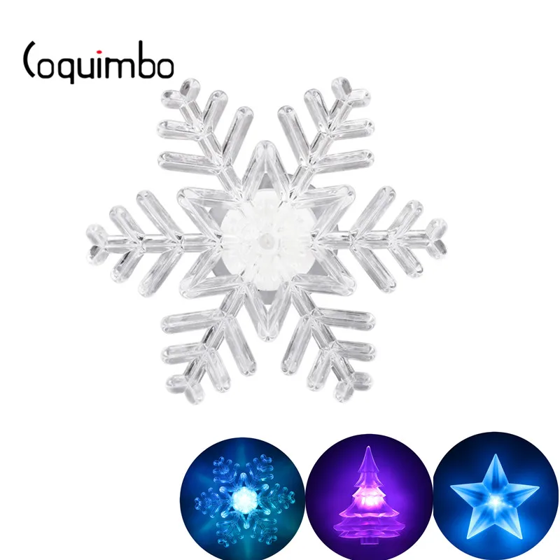 Coquimbo снежинки RGB светодиодный светильник встроенный кнопочная ячейка для ночной