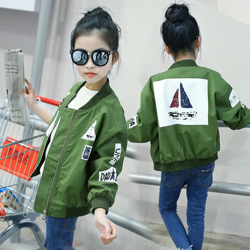 Куртка для Обувь девочек 2017 осенняя одежда Дети пальто кардиган детская куртка