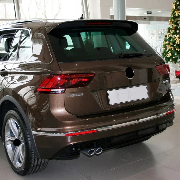 Для VW Tiguan 2018 накладка на задний бампер tiguan Хром Нержавеющая сталь яркий