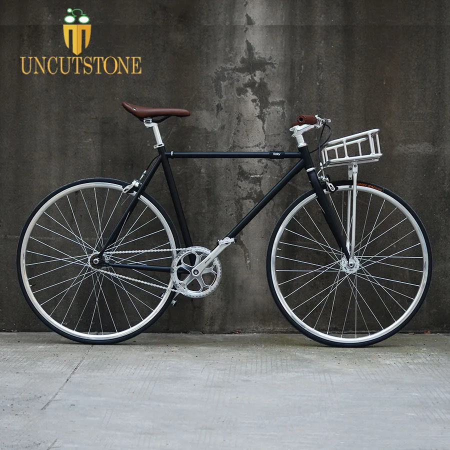 fixed gear bike basket fixie Panniers Multi-functional Vintage 700C track Basket Bicycle Accessories | Спорт и развлечения